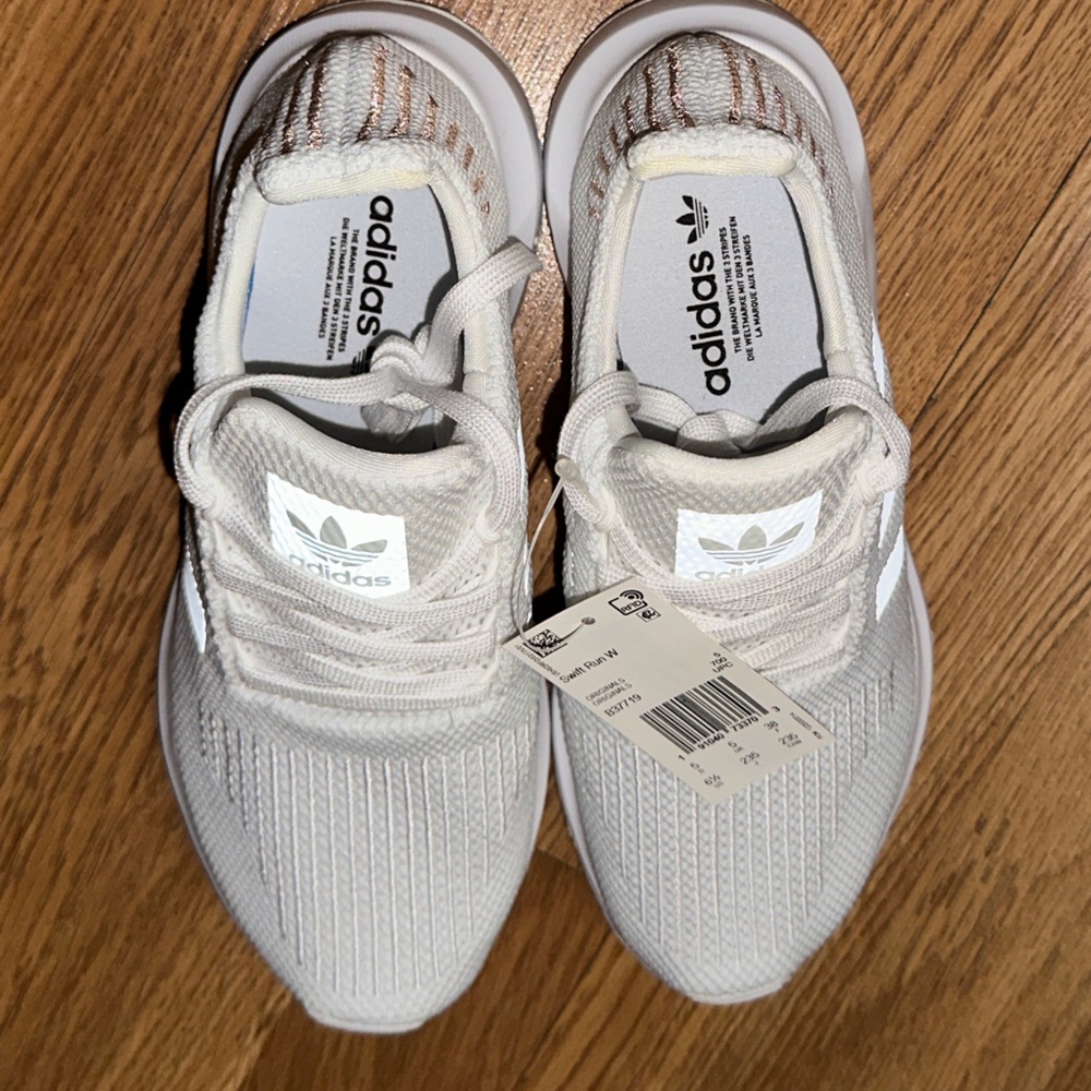 adidas White Knit Lifestyle Sneakers woman’s